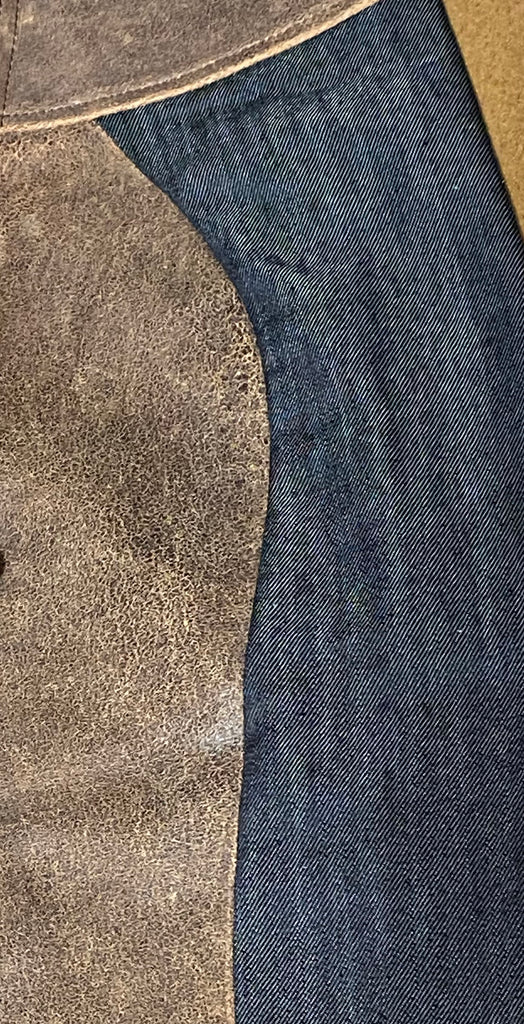 Jeans with Stretch Leather