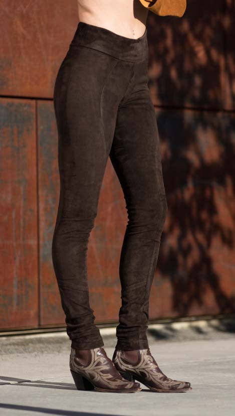 Skinny Leg - Suede Leather