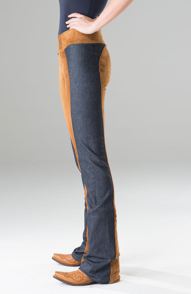 Jeans with Stretch Leather
